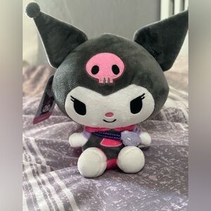 Sanrio Kuromi Plush - Gray, Pink, White